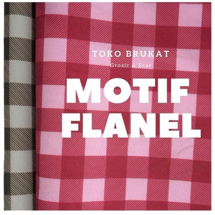 

Terlaris Kain Semi Katun Eco - Flanel Square (Per 0,5) Stok Terbatas