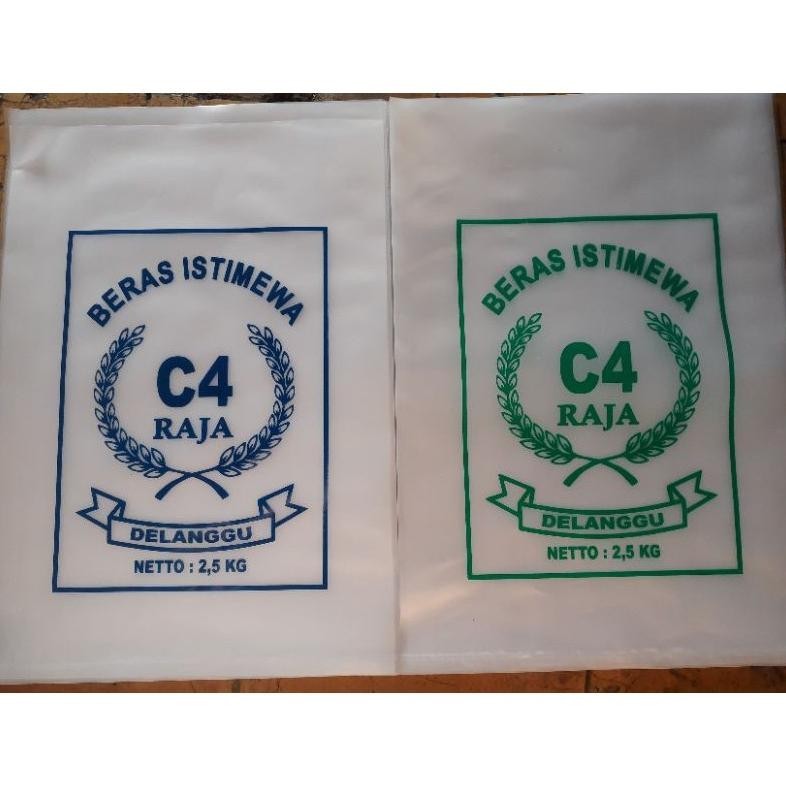 Terlaris Plastik Beras Kemasan 2.5 Kg Cap C4 Raja Sale