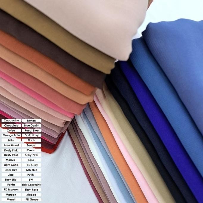

Best Seller Kain Hycon / Kain Hycon Korea / Kain Chiffon Korea (Per 1,15 Meter) Berkualitas