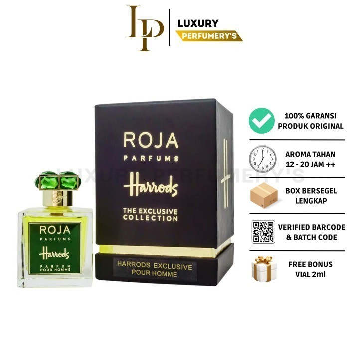 R0J4 Parfums Harrods Pour 50Ml Original Berse Lengkap