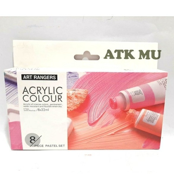 

Cat Acrylic Pastel / Cat Akrilik Art Ranger Pastel 22Ml 1 Set 8 Warna
