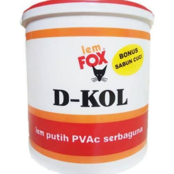 

Lem Fox D-Kol 4Kg Lem Refill Putih Pvac 4 Kg Lem Kayu / Kertas