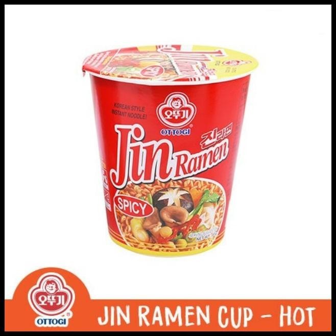 

Ottogi Jin Spicy Ramen Cup Bowl - Mie Instan Pedas Ala Korea