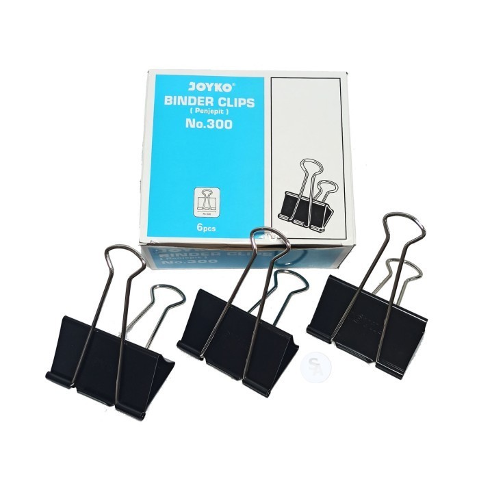 

Joyko - Binder Clips No.300 - Klip Kertas Besar 75 Mm - Pa