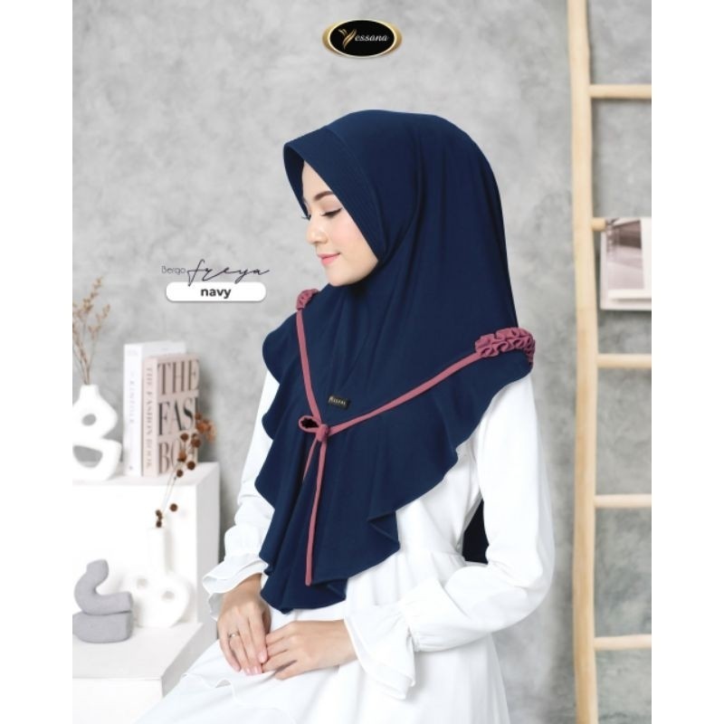 NEW PREMIUM DAILY HIJAB JILBAB BERGO FREYA YESSANA HIJAB TERBARU TERLARIS SIMPLE BAHAN JERSEY