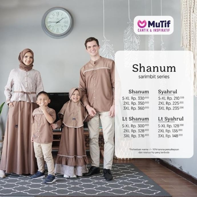 New Sale Sarimbit Mutif Shanum Brown Terbaik
