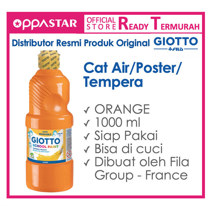 

Giotto School Paint 1000 Ml Orange - Cat Poster Kertas