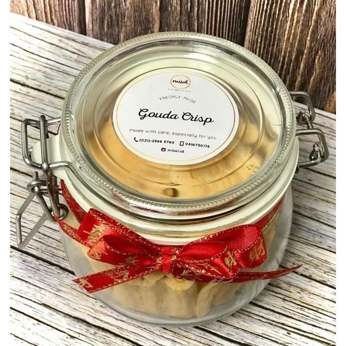 

GOUDA CRISP Kue Kering MISOL netto 144 Gr kemasan Jar Kecil