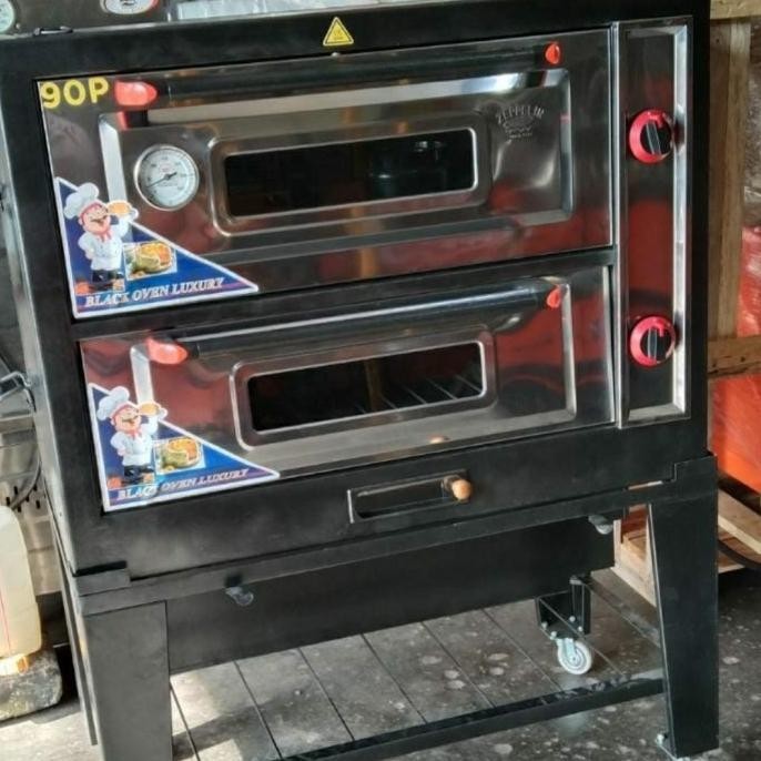 Oven Gas Zeppelin 90 Black Oven Pemantik /Otomatis Ambil Di Toko
