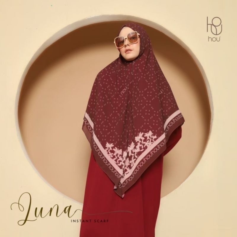NEW PREMIUM DAILY HIJAB khimar LUNA HOU NEW premium scarf instant cerruty House of Uga