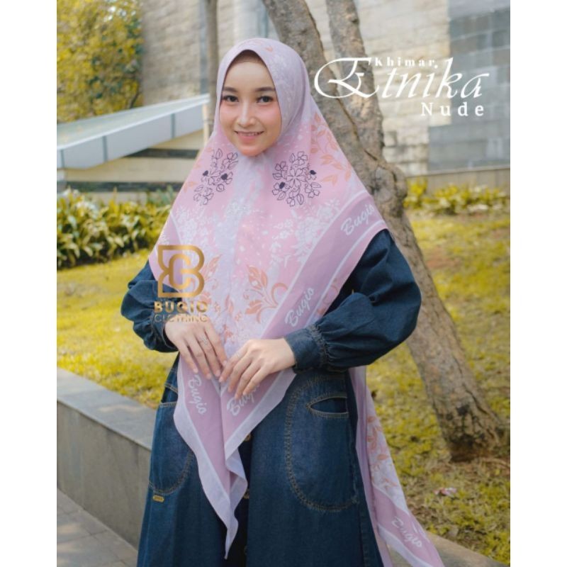 NEW PREMIUM DAILY HIJAB KHIMAR ETNIKA PRINTING ORIGINAL BUGIO CLOTHING\\Simple Mewah Elegant//