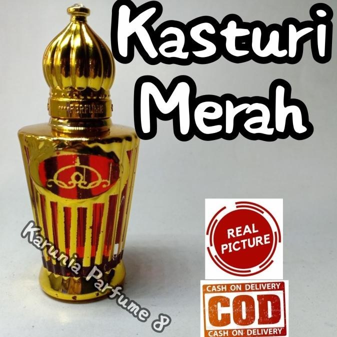 Minyak Kasturi Merah Asli Original Import Arab Botol Antik