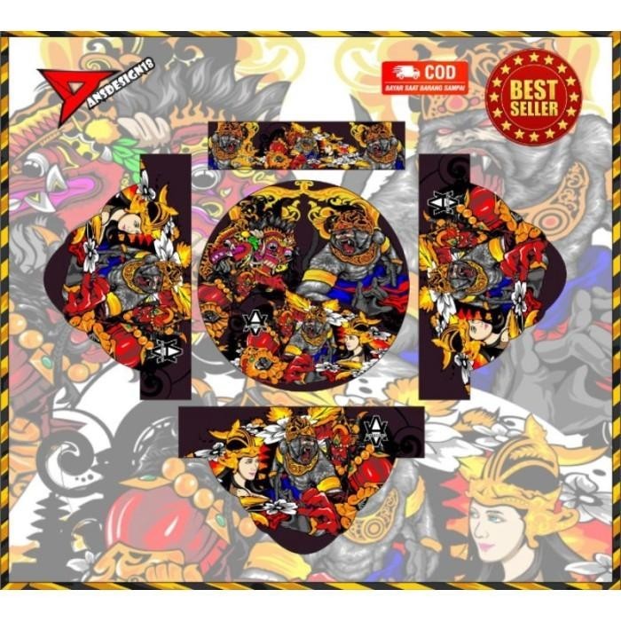 STIKER DECAL TEBOK SANGKAR PLECI BARONG 3D KAYU ATAU PVC (STIKER