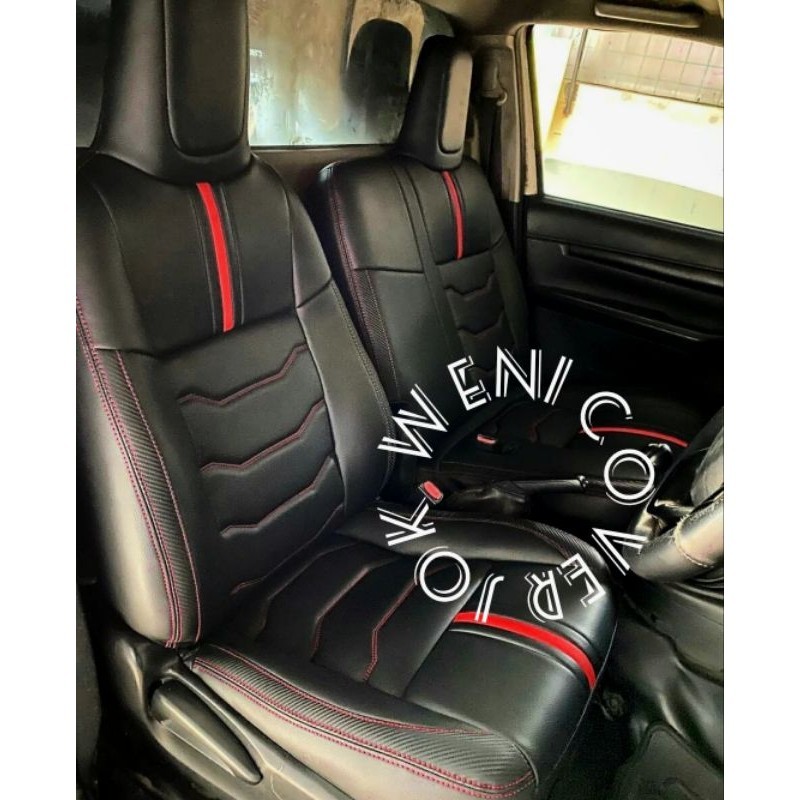 Sarung jok mobil Toyota Hilux Revo single cabin bonus sarung stir - Cover jok mobil Hilux single cab