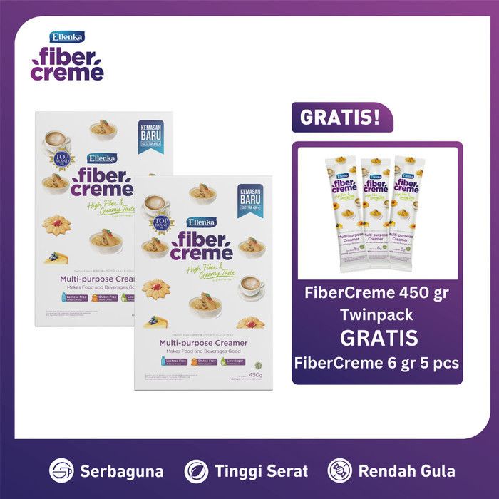 

Ready FiberCreme 450 gr Twinpack GRATIS FiberCreme 6gr - 5 pcs