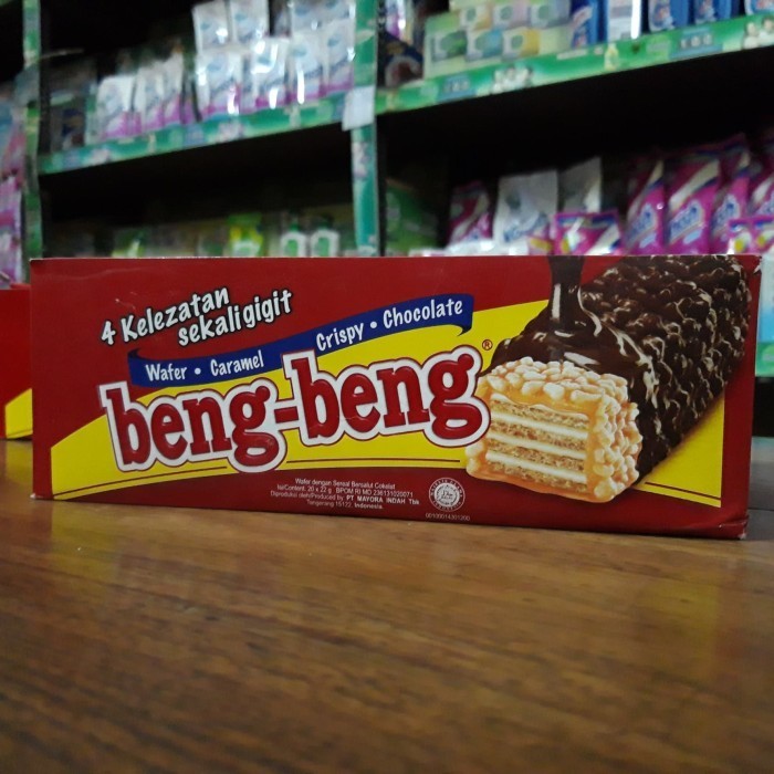 

TERPERCAYA Beng beng wafer coklat 27.000 1 pak isi 20 pcs