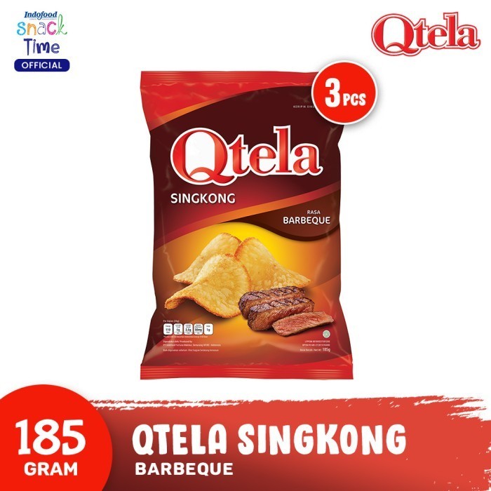 

PROMO SPECIAL Qtela Singkong Barbeque 185 Gr - 3 Pcs