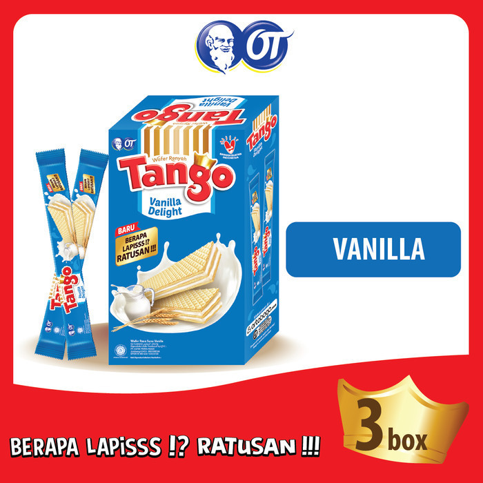 

PROMO Wafer Tango Vanilla Delight 5GR - [Isi 3 Box]