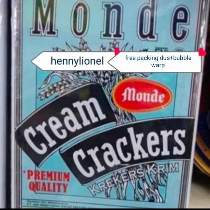 

PROMO Monde biskuit kaleng-cream crackers 1.2kg