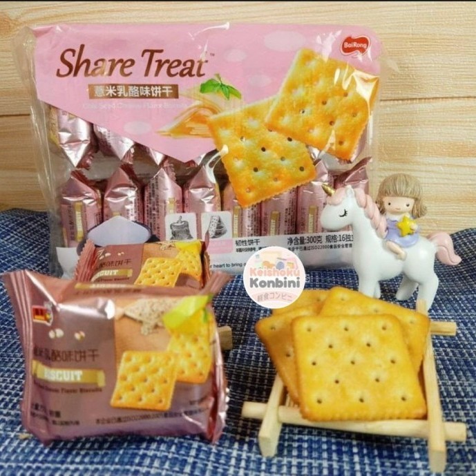 

TERBARU Bairong Treat Coix Cheese Flavor Biscuit / biskuit impor / biskuit