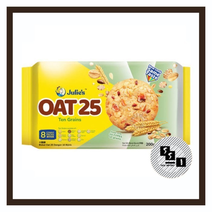 

TERMURAH Julies Ten Grains/ Julie's OAT 25/ Biskuit Sereal/ Biscuit cereal 200g