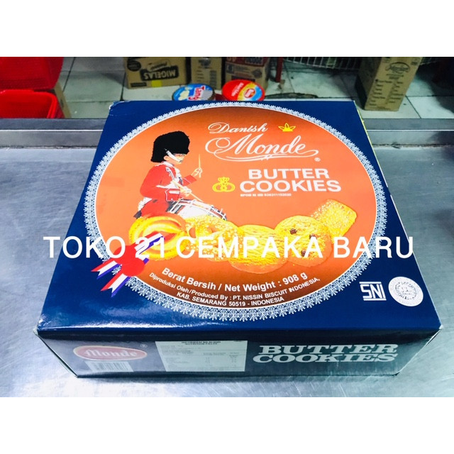 

EKSLUSIF Monde Butter Cookies Kaleng 908 gram Biskuit Monde Kaleng Murah 908g