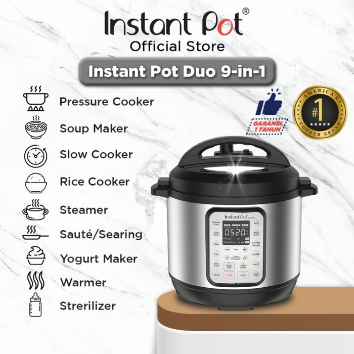 Instant Pot Pressure Cooker Duo Plus 9in1 6qt D60PLUSSP