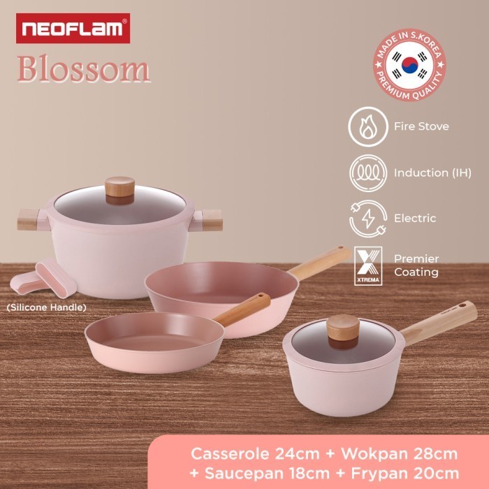 Neoflam Blossom Set / Panci Keramik Induksi