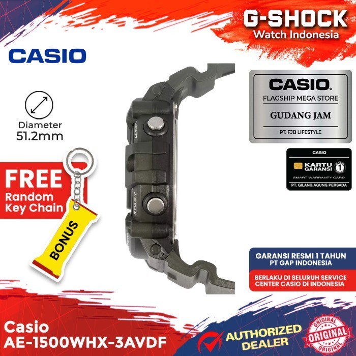 Casio General Ae-1500Whx-3Avdf Ae-1500Whx Ae-1500 Ae1500Whx Ae 1500Whx