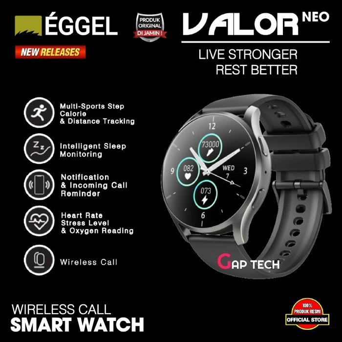 Eggel Valor Neo Bluetooth Phone Call Smartwatch / Smart Watch / Band