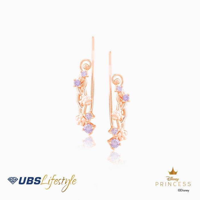 Ubs Anting Emas Disney Princess Rapunzel - Cwy0024 - 17K