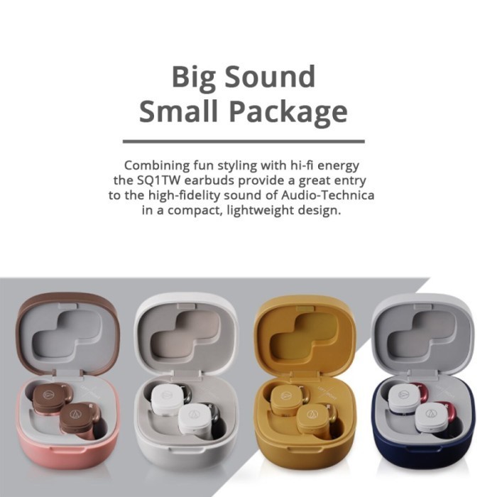 Audio Technica Ath-Sq1Tw Wireless Earbuds Sq1 Tw Sq 1 Tws Earphone Ath