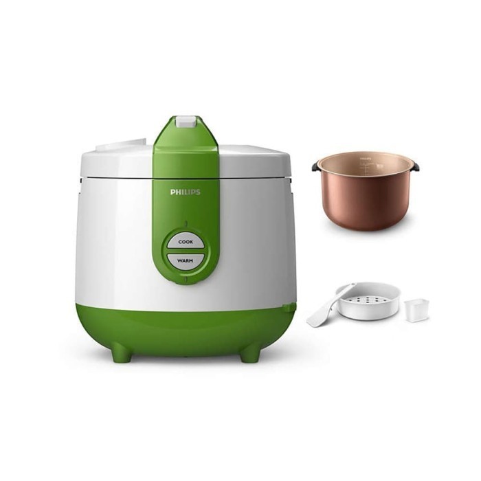 Philips Rice Cooker 2L - Hijau - Hd3119/30 - 400 Watt