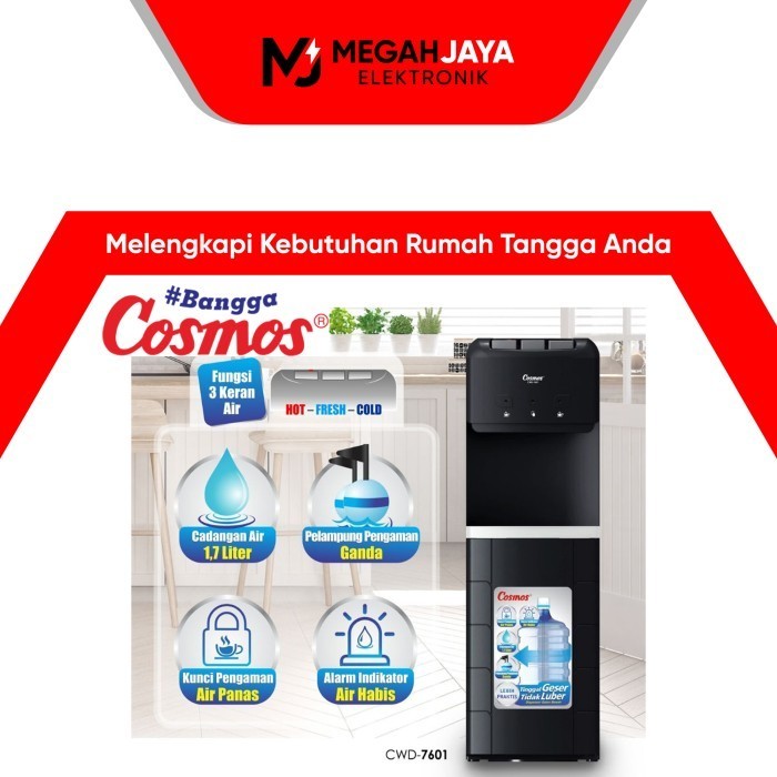 Dispenser Cosmos Galon Bawah Cwd 7601 / Cwd7601 (Normal, Cold And Hot)