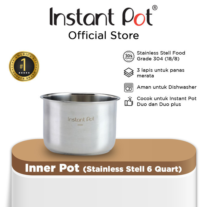 Instant Pot 6Qt Inner Pot (Stainless Steel)