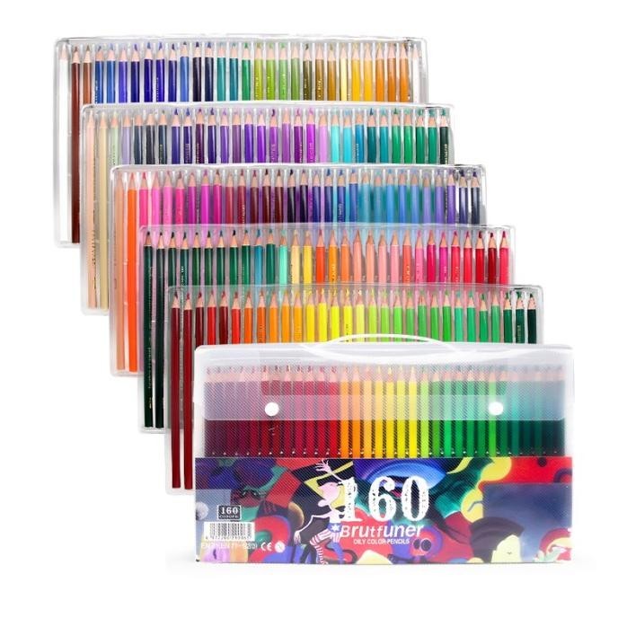 

Pensil Warna Brutfuner Painting Oil Pencil Artist Color Pencil Set 160