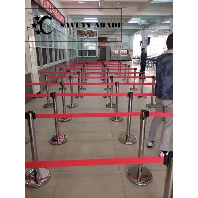 

Stainless Standing Barrier Tiang Antrian Railing Stand Pembatas Antri