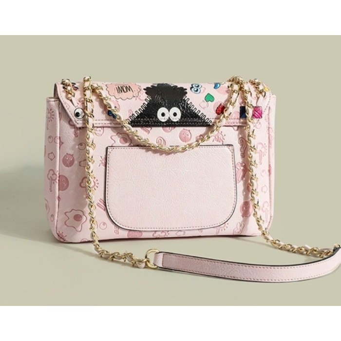 Huer ~ Laudya Eye Theme Printed Shoulder Bag 9454-208Pink