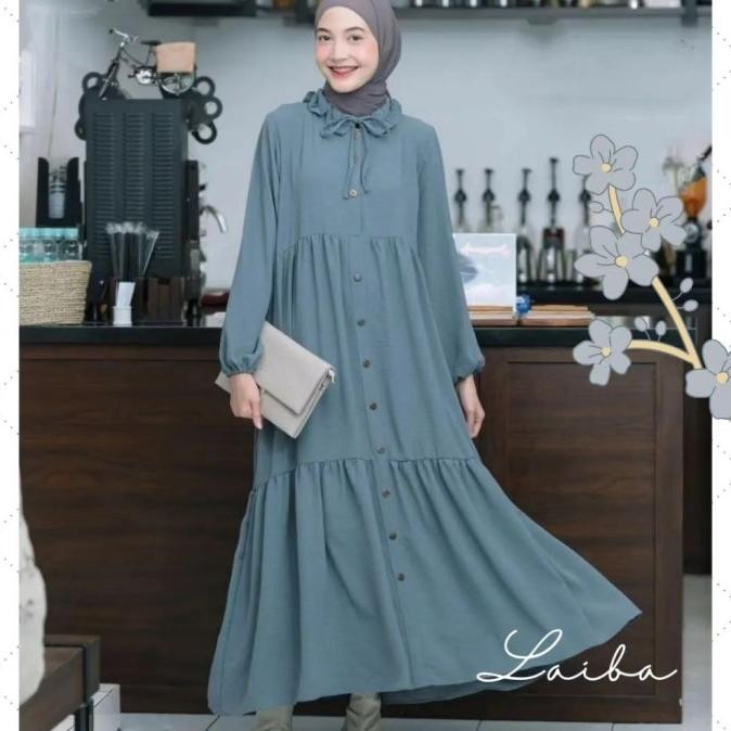 Gamis Anak Remaja 11-14 tahun Gamis Tanggung Anak Perempuan Laiba