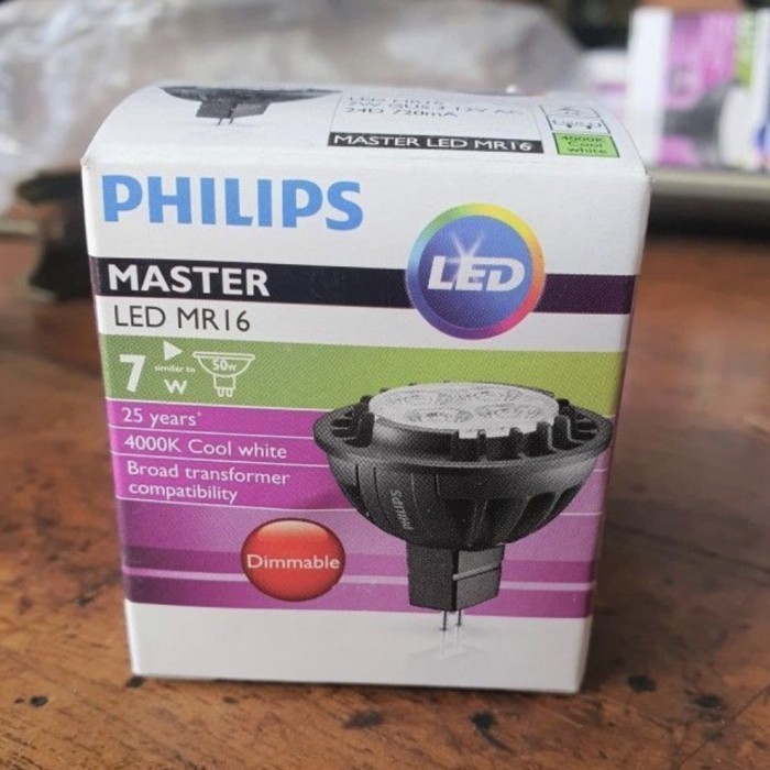 Ready PHILIPS MASTER LED MR 16 7w DIMMER/ PHILIPS MASTER 7WATT DIMMER