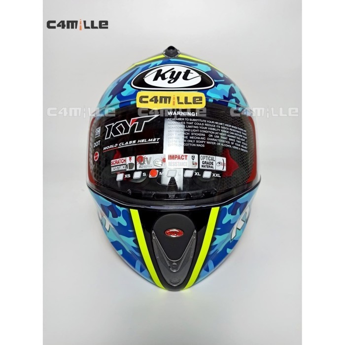 Helm Kyt X Rocket #3 Black Blue Full Face Xrocket