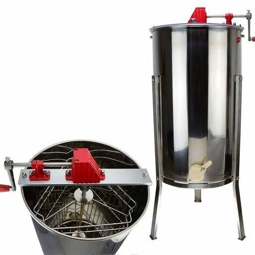 Mesin Peras Madu Honey Extractor Hand 3 Frames Stainless Steel