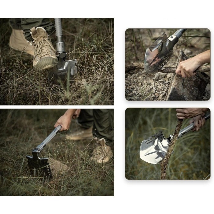 Mulitfunction Shovel Naturehike Nh20Gj002 Cangkul Sekop Portable
