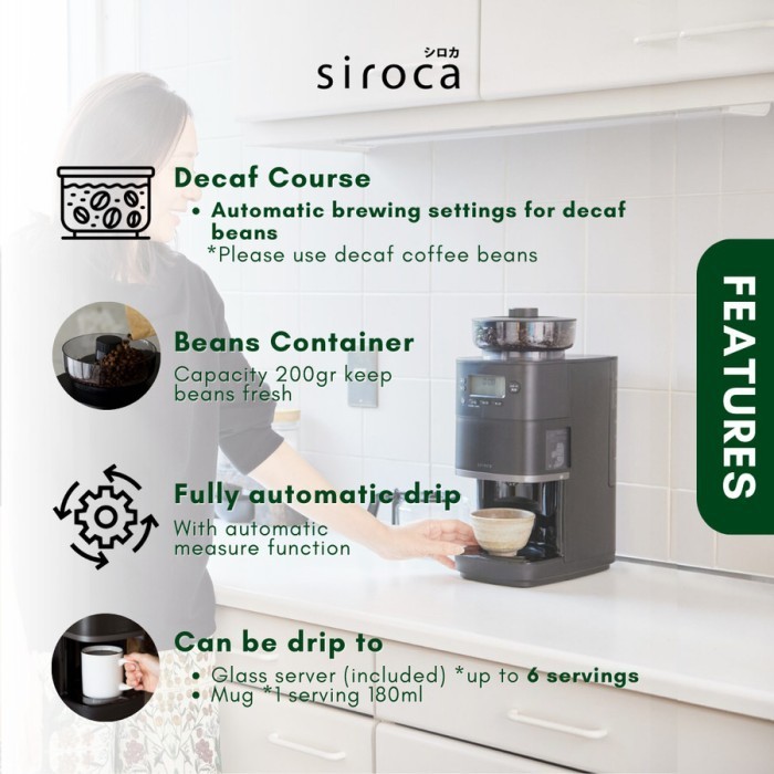 Siroca SC-C251 Cafe Bako Pro - Mesin Kopi Otomatis