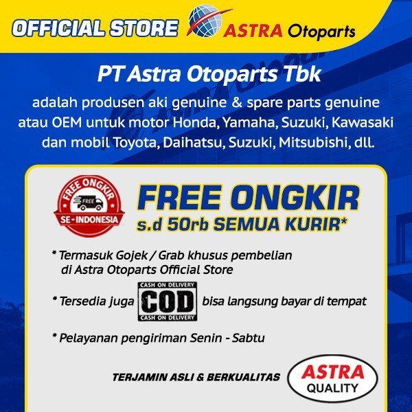 Aki Gs Astra Hybrid 34B19R Mobil Avanza, Xenia, Rush, Terios, Dll