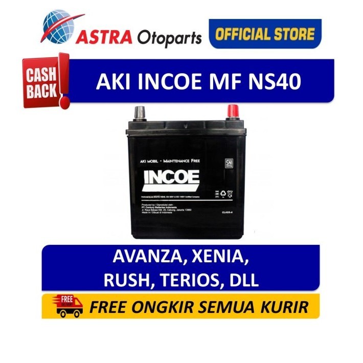 Aki Mobil Incoe Mf Kering Inmf-Ns40 Avanza Xenia Rush Terios