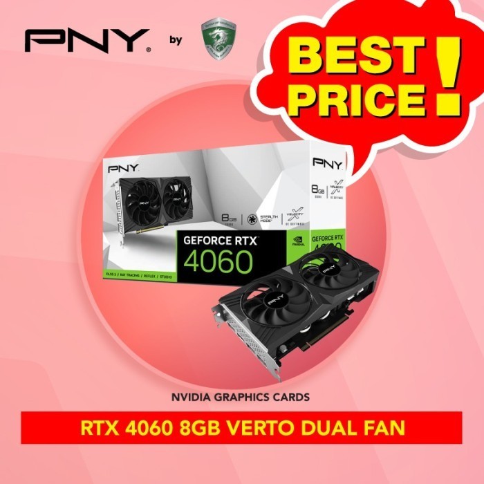 Pny Geforce Rtx 4060 8Gb Verto Dual Fan Vga