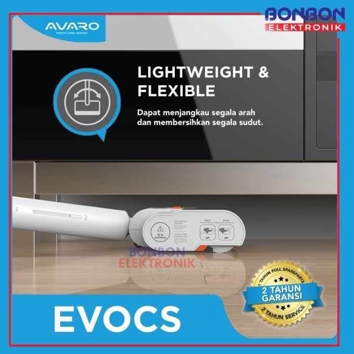 Avaro Evocs Vacuum Cleaner Cordless - Alat Pel Canggih Wet & Cleaning