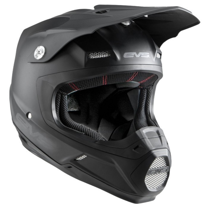 Helm Cross Evs T5 Helmet Solid Matte Black Size L
