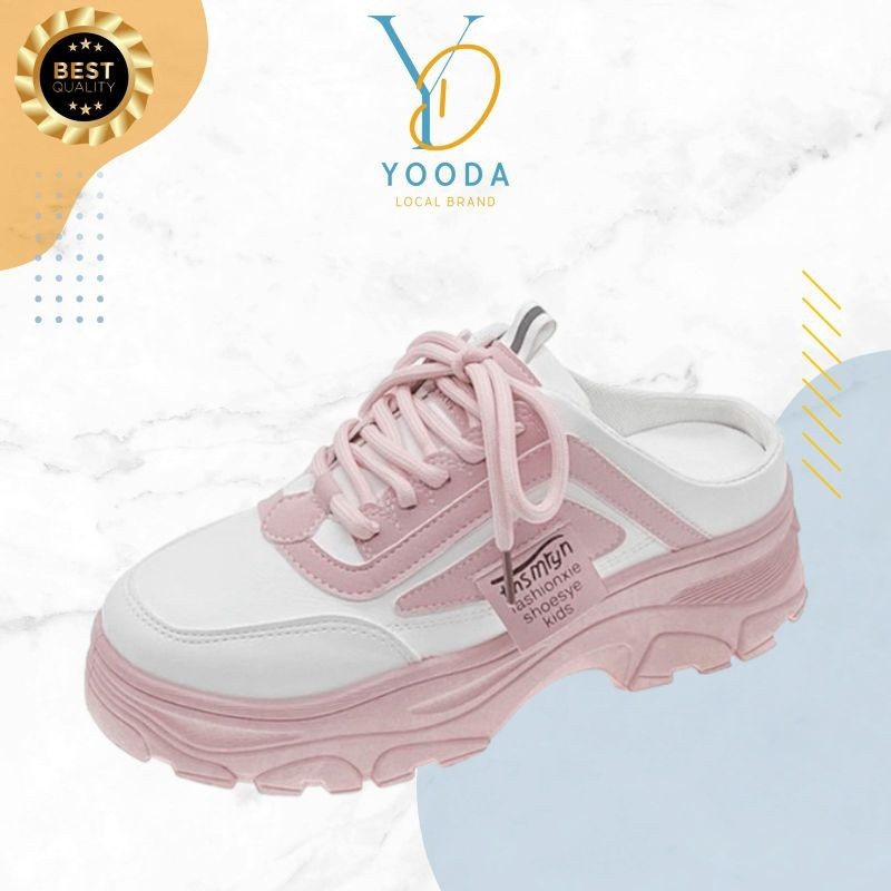 YULIA SHOES - MURAH  BAHAN TEBAL DAN AWET / 3 WARNA FREE KARDUS SEPATU KETS SNEAKERS WANITA YS12